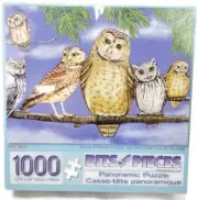 Bits And Pieces Puzzle Owl Talk Panoramic Section 1000 Piece New Unopened Box