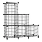 AWTATOS Wire Cube Storage, Metal Storage Shelves Bookshelf, Modular Storage 6