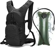 RAPIDSKY Tactical Hydration Backpack 3L, Lightweight Water Bag Hydration Pack, Hiking Backpack with Water Bladder for Men Women,for Cycling, Running, Hunting