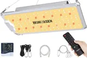 LED Grow Light Full Spectrum 2x2ft Coverage Remote Control Dimmable Grow 600W