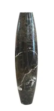 NEW OLD STOCK 8"H DARK GREEN Cylinder Cone Onyx Mable Lamp BREAK COLUMN PART
