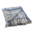 DII Stonewash Blue Braided Stripe Throw