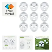 9 Pcs Golf Hole Cup Practice Putting Green Hole Cups ABS Plastic Golf Cups Go...