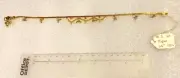 22 ct gold on silver 925 Indian anklet, Payal , gunguroo , leg chain # 24