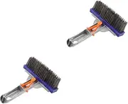 BESPORTBLE 2pcs Handheld Swimming Pool Brush with Dense Bristles Portable Pool Brush Head for Cleaning for Stubborn Stains and Easy Maintenance