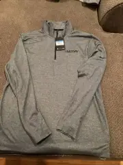 Nike Golf Quarter Zip Mens M New With Tags E Money Financial Logo