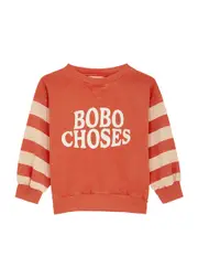 Bobo Choses Kids Logo-print Cotton Sweatshirt (2-10 Years) - Red - 6-7Y (6 Years) 6-7Y (6 years)