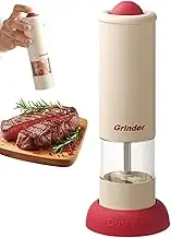 Rechargeable Pepper Grinder - Seasoning Mill for Kitchen | Automatic Salt and Pepper Grinder Mill Shaker with Adjustable Coarseness