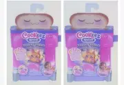 2 Cookeez Makery TOASTY TREATZ Toaster Oven Toy Scented Surprise Baked Plush Pet