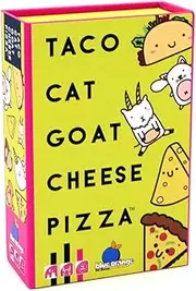 Blue Orange Games | Dolphin Hat Games | Taco Cat Goat Cheese Pizza Card Game | 2-8 Players, Ages 8+