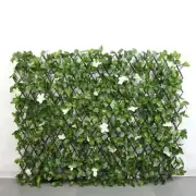 Artificial Hedge Flower Garden Screening Expanding Trellis Privacy Screen 1x2m