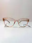 Ray Ban RX7210 Transparent Light Pink Plastic Square Glasses Frame 50-20-145