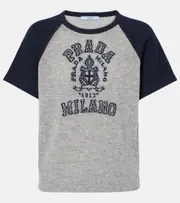 [Prada] Prada Logo cashmere T-shirt AU 16 grey