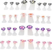 Baluue Silicone Toe Separators for Nail Polish Pcs Toe Dividers for Women Flower Design for Women