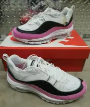 Nike Air Max 98 SE Sneakers Womens Size 7 CHINA ROSE PINK WHITE Black AT6640-100