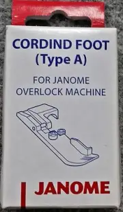 Janome Cording Foot Type A - Overlocker Serger My Lock Piping NEW Elna Lumina