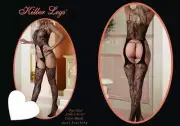Killer Legs Fishnet Body Stocking Sheer Cami Crotchless, Lilith