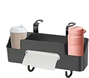 Headrest Cup Holder,Multifunctional Automotive Back Seat Cup Holder | Auto Headrest Storage Box, Phone Tray with Hook for Travel Accessories