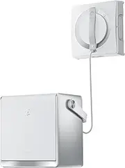 [ECOVACS] Winbot W2 PRO Omni Window Cleaner Robot with 2800 Pa Suction, Cross Auto-Spray, and Win SLAM 4.0 Path Planning Technology, Multifunctional Station, White