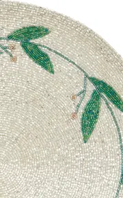 [Joanna Buchanan] Mistletoe Hand-Beaded Placemat