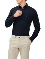 [Van Heusen] Slim Stretch Blend Shirt in Black