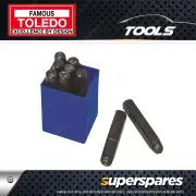 Toledo 9pc of Number Punch Set 6mm 1/4" Made of Chrome Vanadium Steel