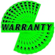 Versa-Tags Chartreuse Green Vinyl Slogan Stickers - 12-Pack for Car Dealer Windshield Advertising, Perfect for Used/New Car Truck RV Lots Slogan-Warranty-Stickers