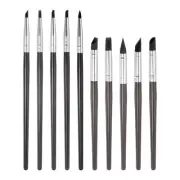10pcs Silicone Clay Sculpting Tool Clay Sculpting Shaper Flexible Rubber New