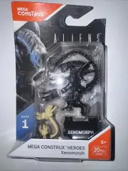 Mega Construx Heroes Series Aliens XENOMORPH Mini Figure Grey w/Facehuggers