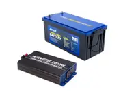 Kings 12V 200Ah Deep Cycle Lithium LiFePO4 Battery + 2000W Pure Sine Wave Inverter