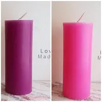 在飛比找Yahoo!奇摩拍賣優惠-待降節，教會主日蠟燭(20公分)，紫色，粉紅色，白色圓柱蠟燭