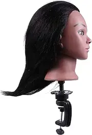 MERRYHAPY 1 Set Cosmetology Doll Head Hairdresser Training Mannequin for Braiding Curling Cutting and Styling Hair with Stand for Salon Education and Personal Use
