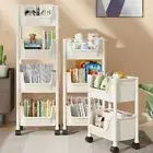 Bathroom Shelf Trolley Storage Slit Storage Cabinet Bathroom