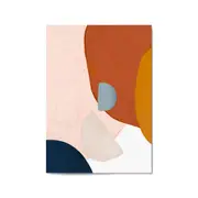 Minimal Pastel Abstract Retro Painting Wall Art #2