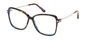 Tom Ford FT5953-B Blue-Light Block 052 Women’s Glasses Tortoiseshell Size 55 - Private Health Rebate - Blue Light Block Available