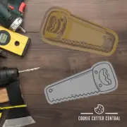 Saw Cookie Cutter and Embosser - 5.8cm x 9.8cm