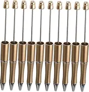 CANIGHT 10 Pack Beadable Pencils Beadable Pens Bulk Diy Beaded Pens Creative Writing Instruments Spacer Beads School Supplies