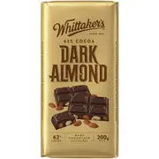 Whittaker's Block Dark Almond 200g