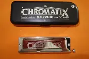 New SUZUKI CHROMATIX SCX-48 w/case key C Jazz Classical Chromatic Harmonica