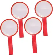 MOTHNUR 4pcs Handheld Erasable Scoreboards for Sports Events Double Sided Dry Erase Paddles Lightweight Whiteboards for Quick Judging Voting and Classroom Activities