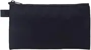 [YONBEN] Money Bag with Zipper Lightweight Nylon Waterproof Coin Change Purses, Black, Simple