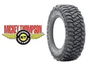 4X 305-65-17 MICKEY THOMPSON MTZ P3 MUD TERRAIN TYRES 17" INCH STEEL RIMS 4X4