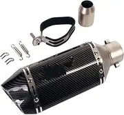Exhaust Pipe Muffler Motorcycle Exhaust Tail Pipe 38-51mm Universal Muffler Tail Escape Silencer Removable DB Killer Aluminum Exhaust Mid Link Pipe