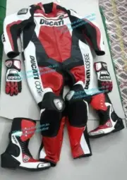 DUCATI CORSE KIT ( DUCATI RED SUIT, DUCATI BOOTS, DUCATI GLOVES ) DUCATI GEARS