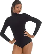 [EUROTARD] Womens Mock Neck Leotard with Tactel Microfiber - 44131