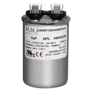 14234 - Mars OEM Replacement Run Capacitor 440/370 VAC 15 MFD Round