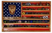 Ohio State Trooper / Police Challenge Door Seal Coin Display 70-100 Coins TRAD