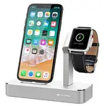 IVAPO APPLE WATCH 系列3/IPOHNE  2合1鋁合金底座架