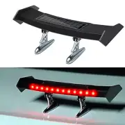 LED Car Tail Light Mini Solar Spoiler Flashing Warning Waterproof W/Smart Sensor (for: Audi)