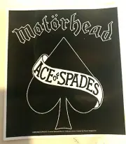 Motorhead Band Music Ace Of Spades Logo Bumper Sticker 3.5" X 3.5"